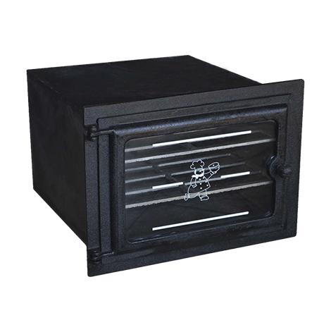 FORNO GRANDE FRENTE DE VIDRO DE FERRO FUNDIDO